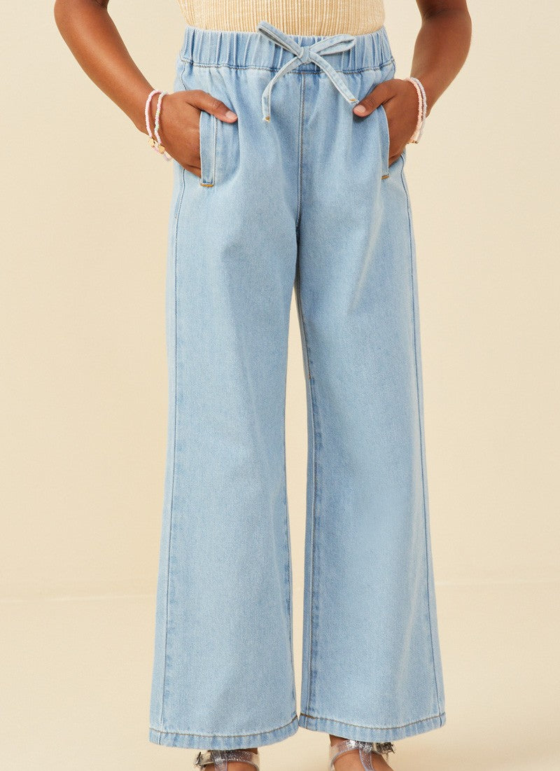 Wide Leg Denim Pants