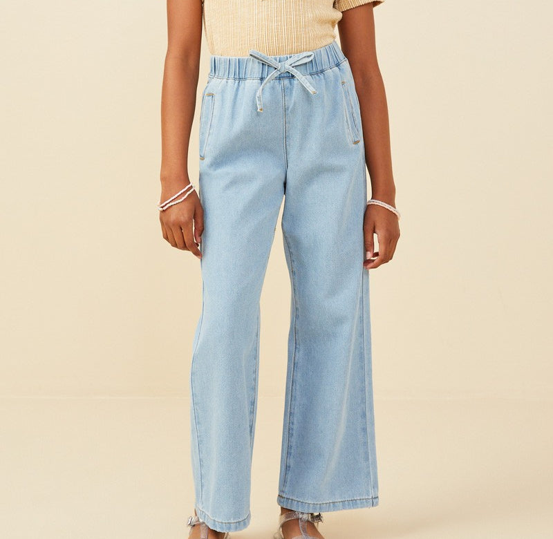 Wide Leg Denim Pants
