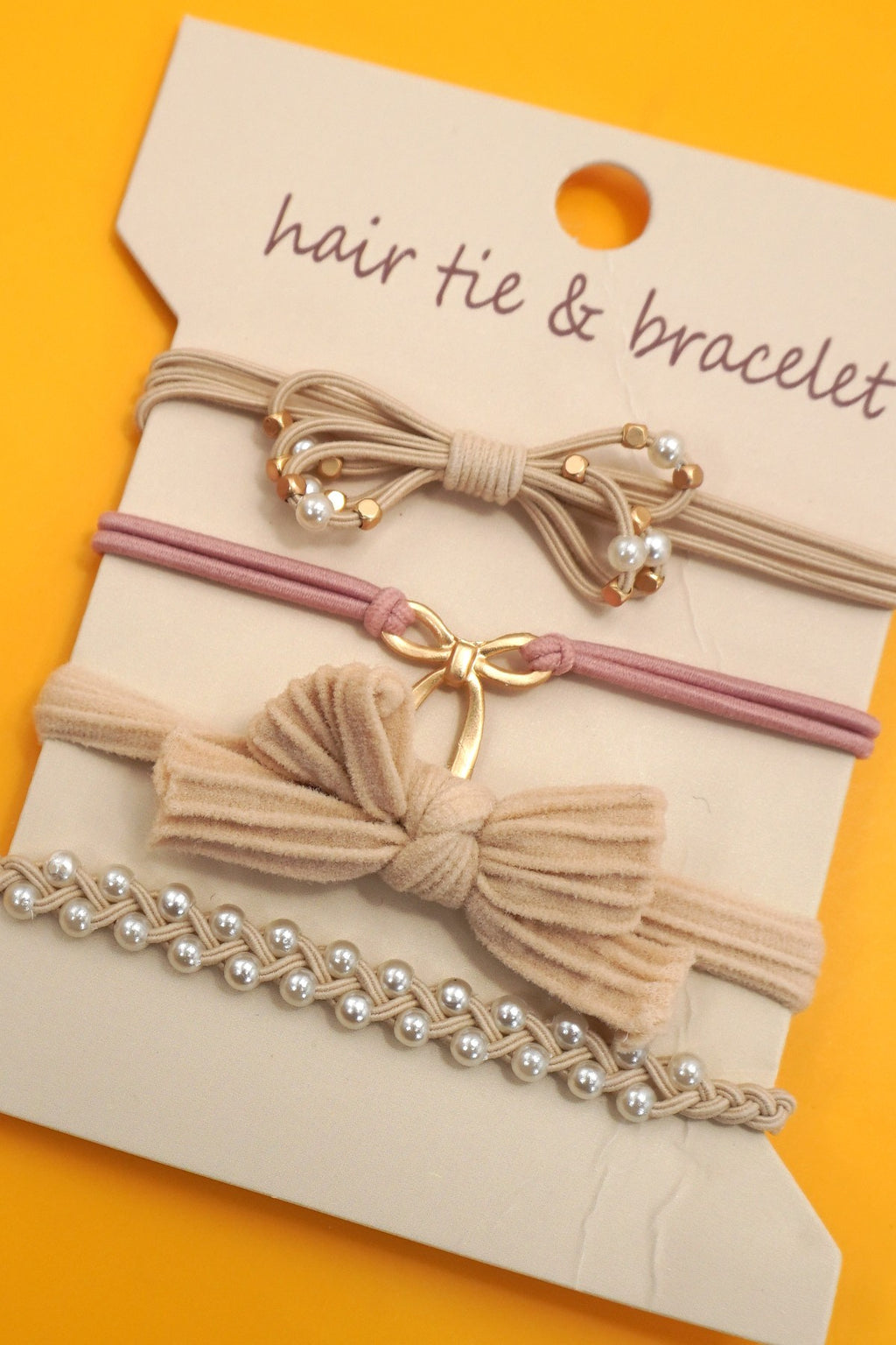 Dual Function Knot Bracelet Hair Ties