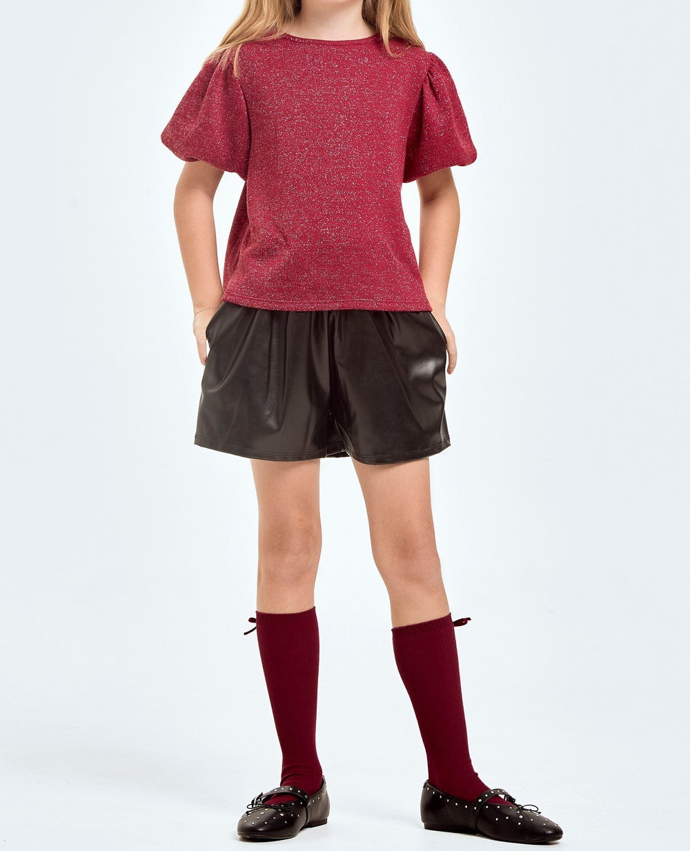 Amelia Top - Short Balloon Sleeve