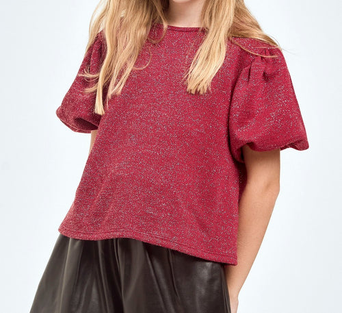 Amelia Top - Short Balloon Sleeve