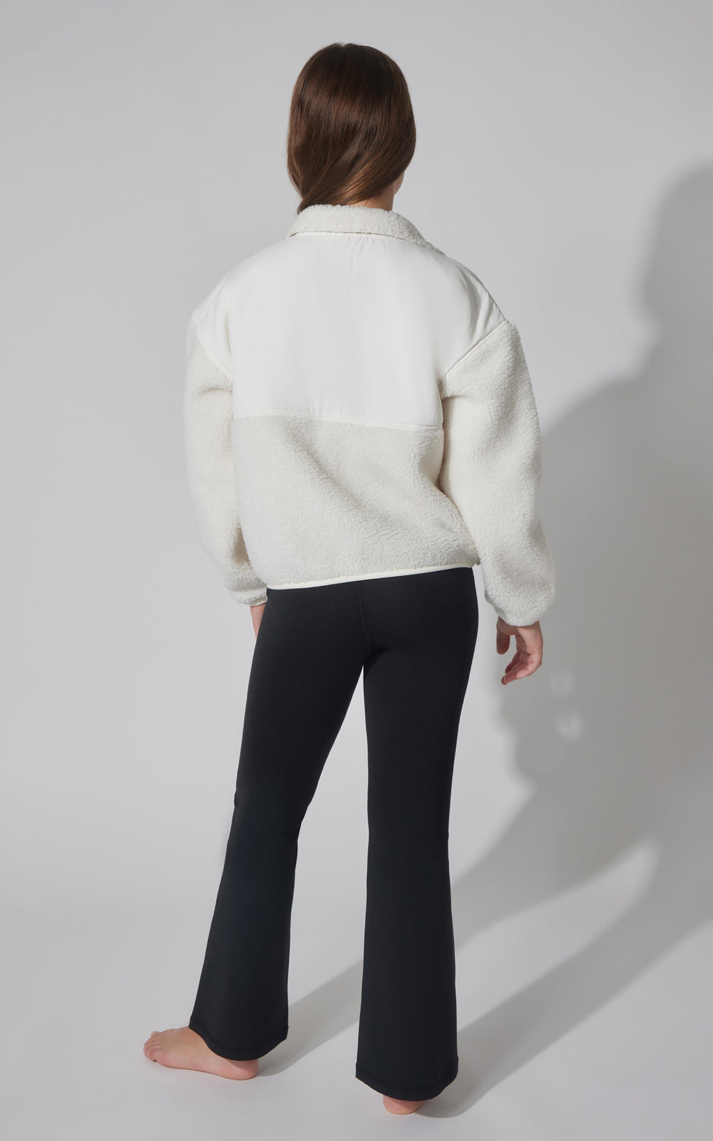 Sherpa Jacket, Tee, and Flare Pant Set